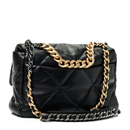 Chanel Lambskin Quilted Large Chanel 19 Flap Black 2 of 5