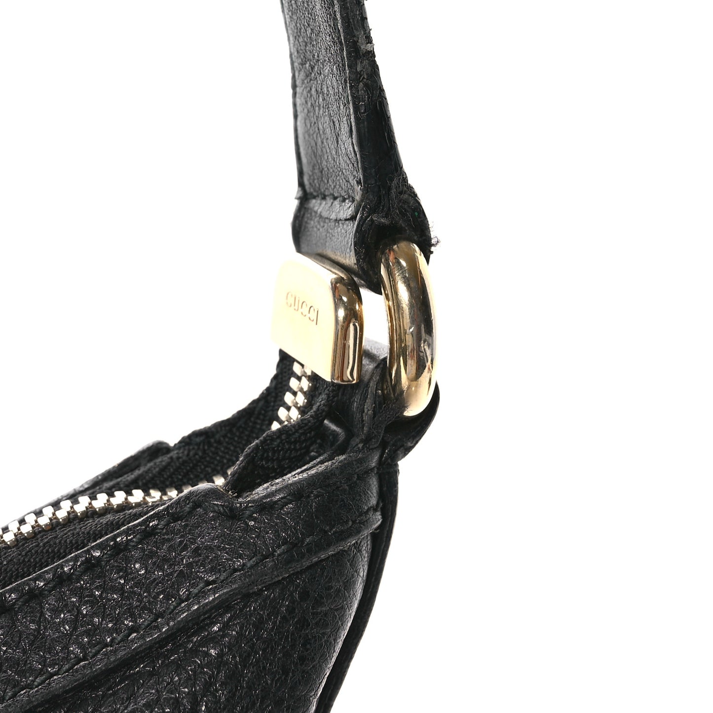 Pebbled Calfskin Medium Soho Hobo Black