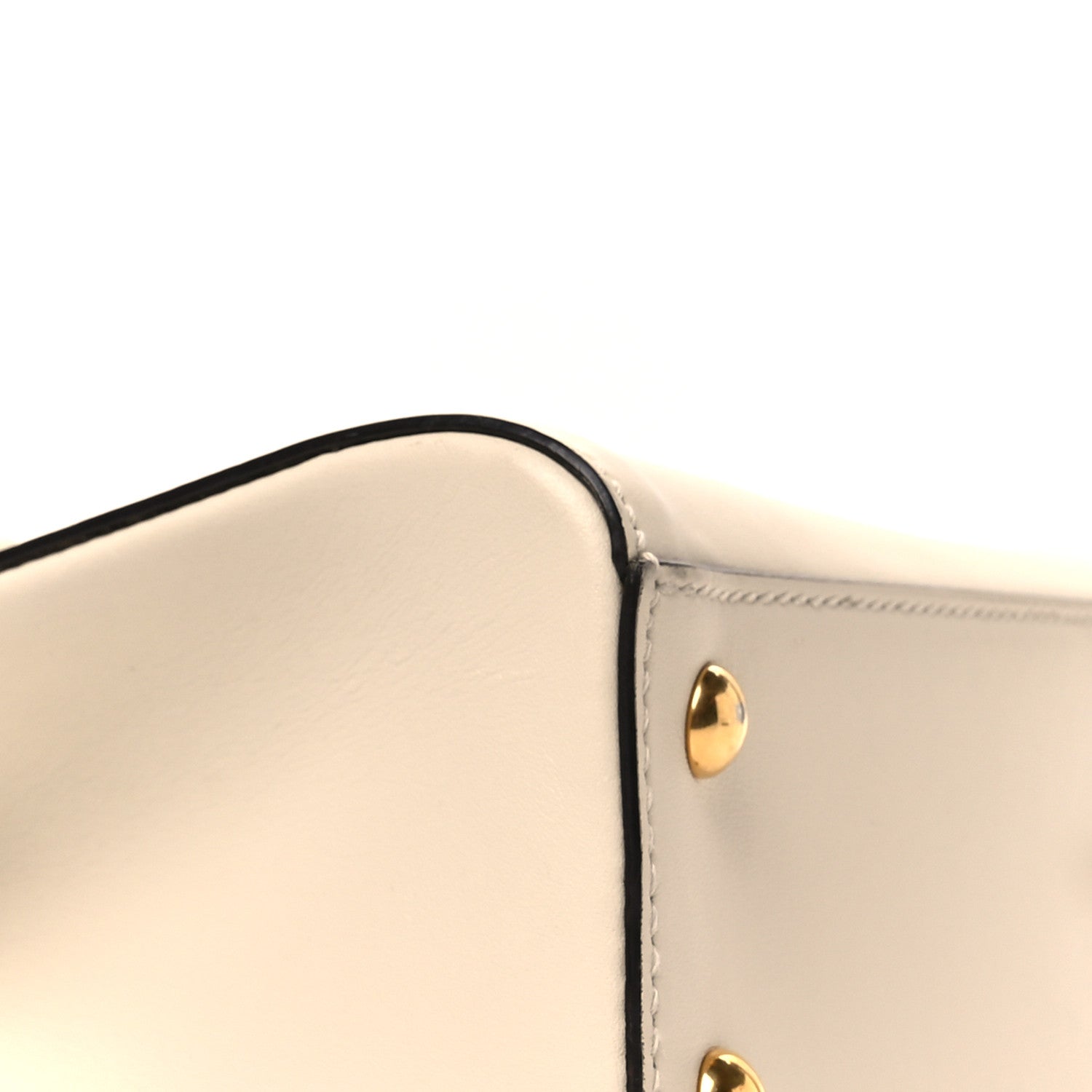 Gucci Calfskin Medium Sylvie Top Handle Tote White 9 of 10