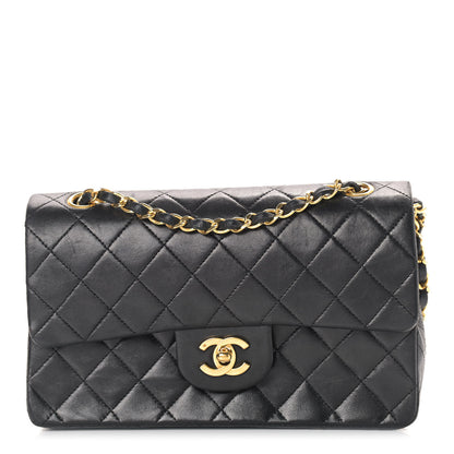 Chanel Lambskin Quilted Small Double Flap Black 1 of 9