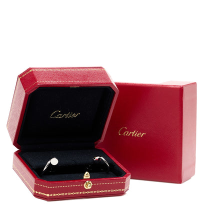 Cartier 18K White Gold Juste Un Clou Hoop Earrings 6 of 6