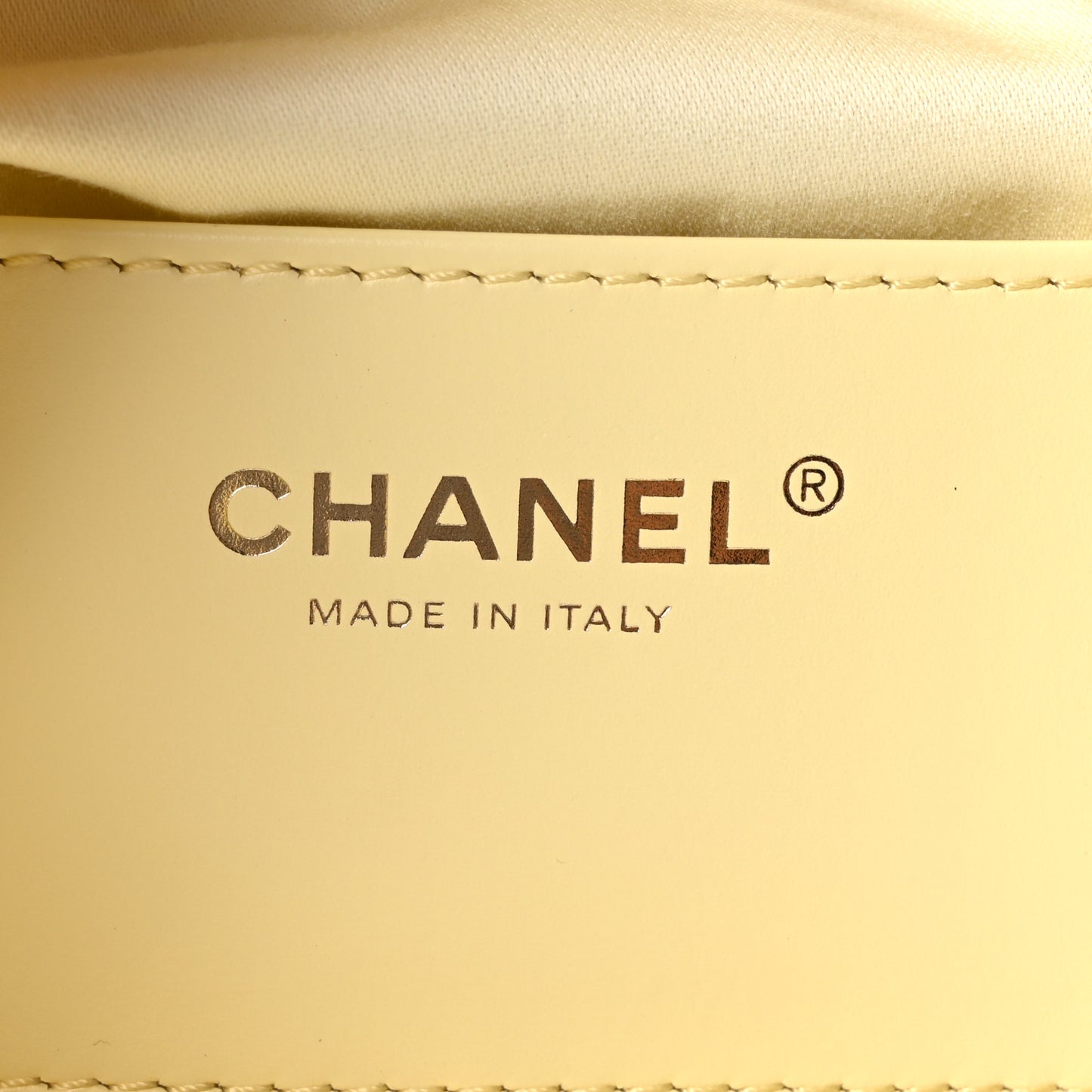 Caviar Quilted Mini Chanel 25 Handbag Light Yellow