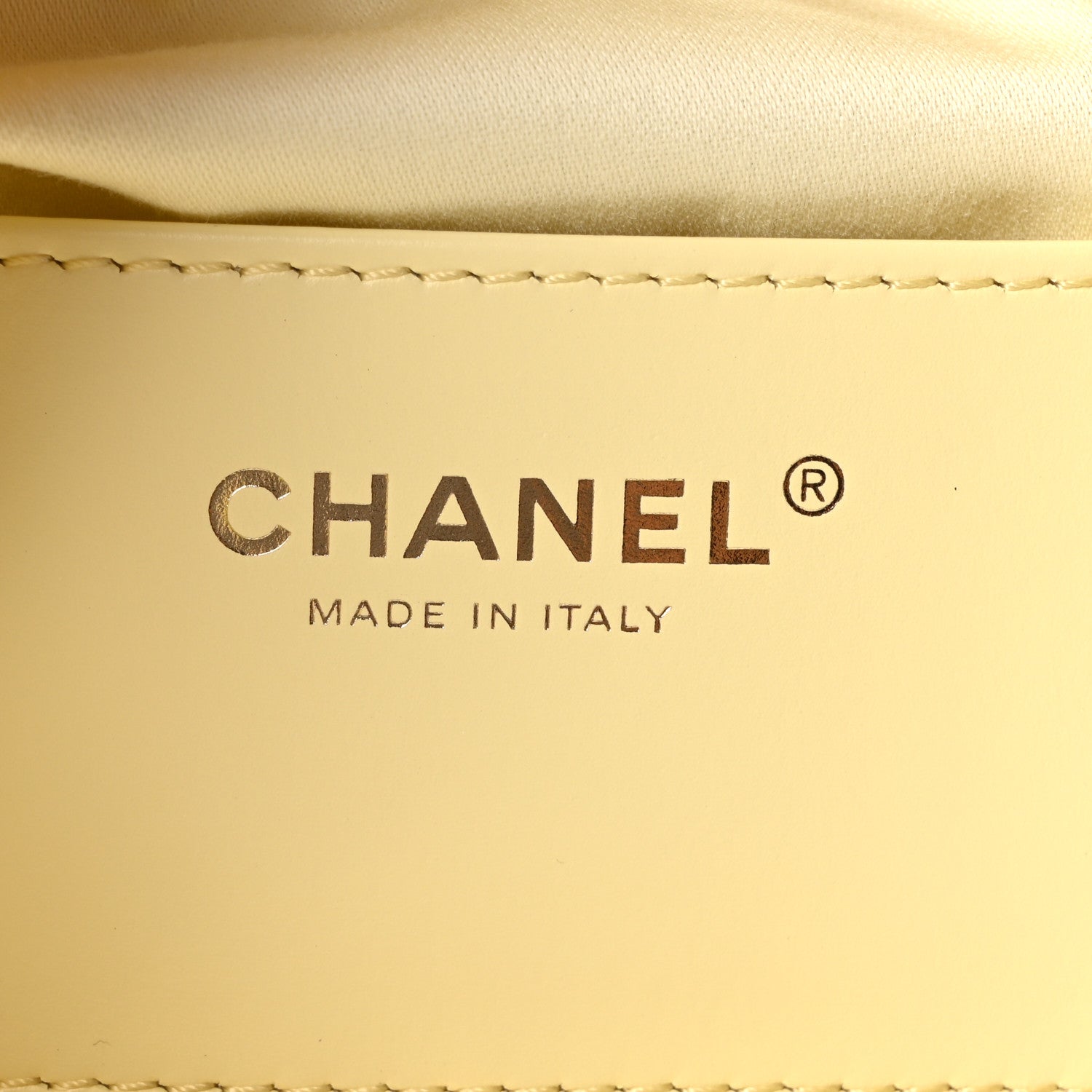 Chanel Caviar Quilted Mini Chanel 25 Handbag Light Yellow 6 of 11