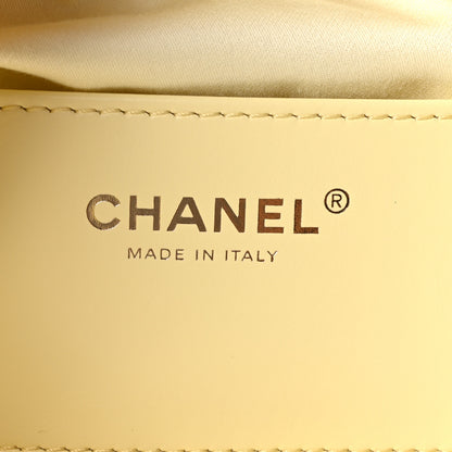 Chanel Caviar Quilted Mini Chanel 25 Handbag Light Yellow 6 of 11