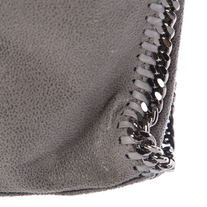 Stella McCartney Shaggy Deer Mini Falabella Fold Over Tote Light Grey 10 of 11