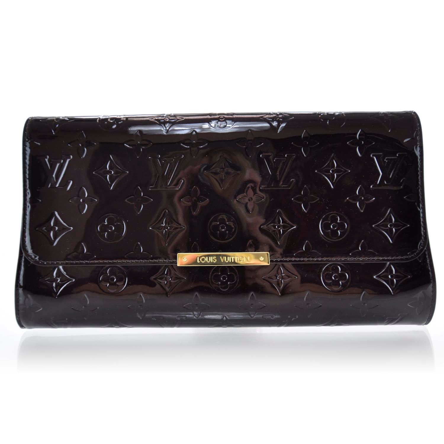 Louis Vuitton Vernis Robertson Clutch Amarante 1 of 7