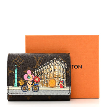 Louis Vuitton Monogram 2022 Christmas Animation Paris Victorine Wallet Pink 7 of 7