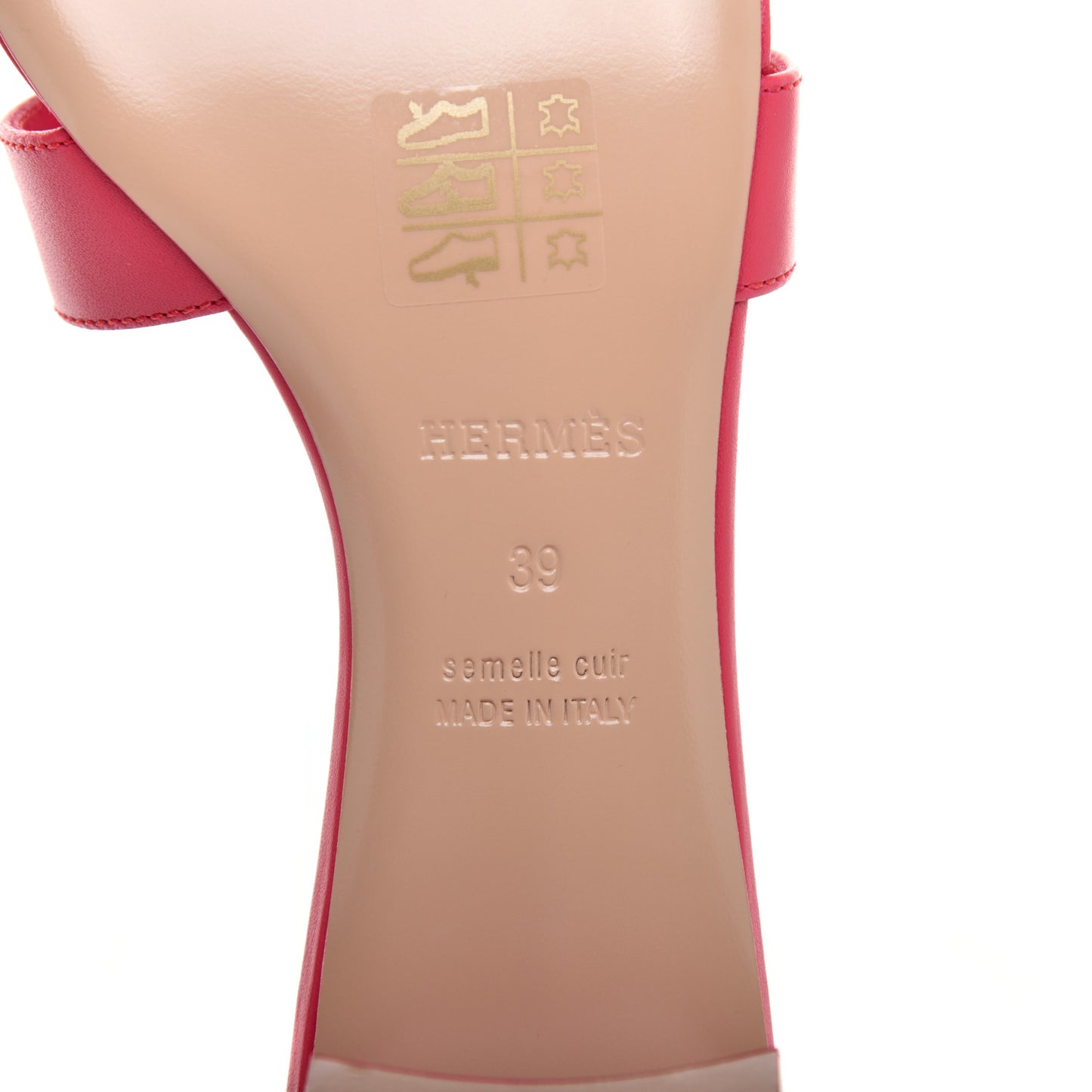 Calfskin Oasis Sandals 39 Fuschia
