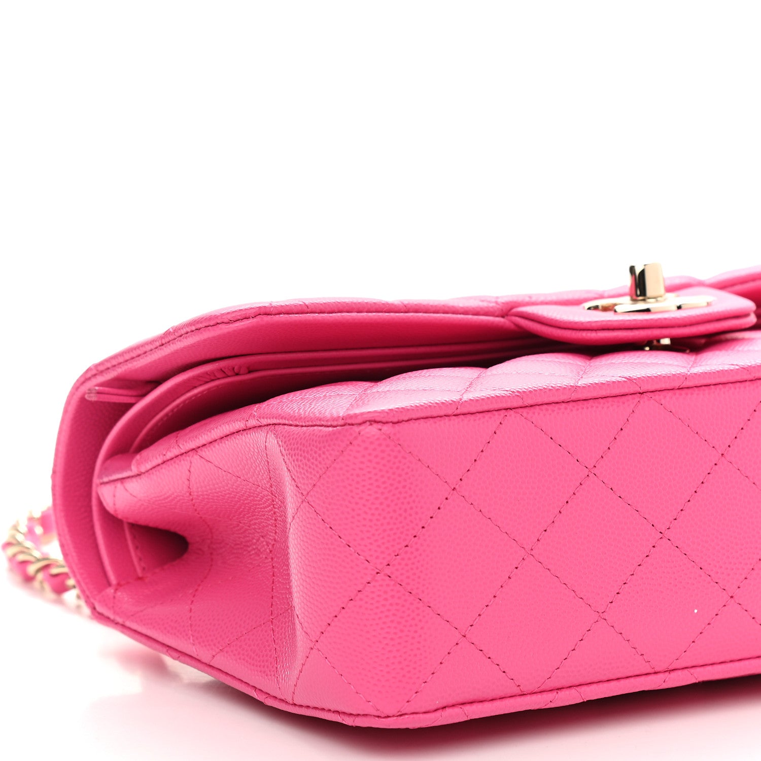 Chanel Caviar Quilted Small Double Flap Dark Pink 7 of 8