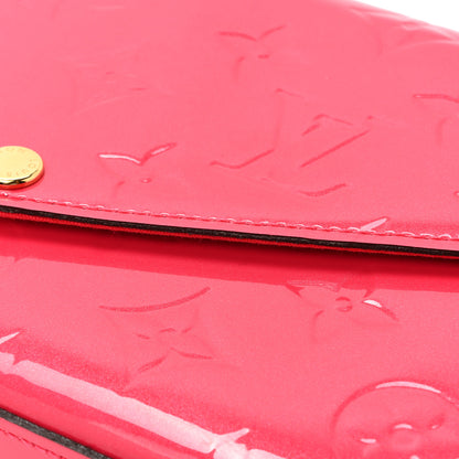 Louis Vuitton Vernis Felicie Pochette Chain Wallet Hot Pink 13 of 14