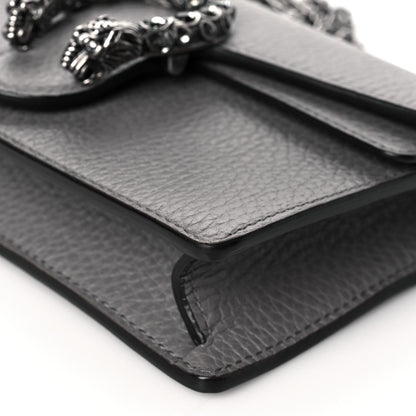 Gucci Dollar Calfskin Crystal Super Mini Dionysus Shoulder Bag Dusty Grey Black Diamond 9 of 9