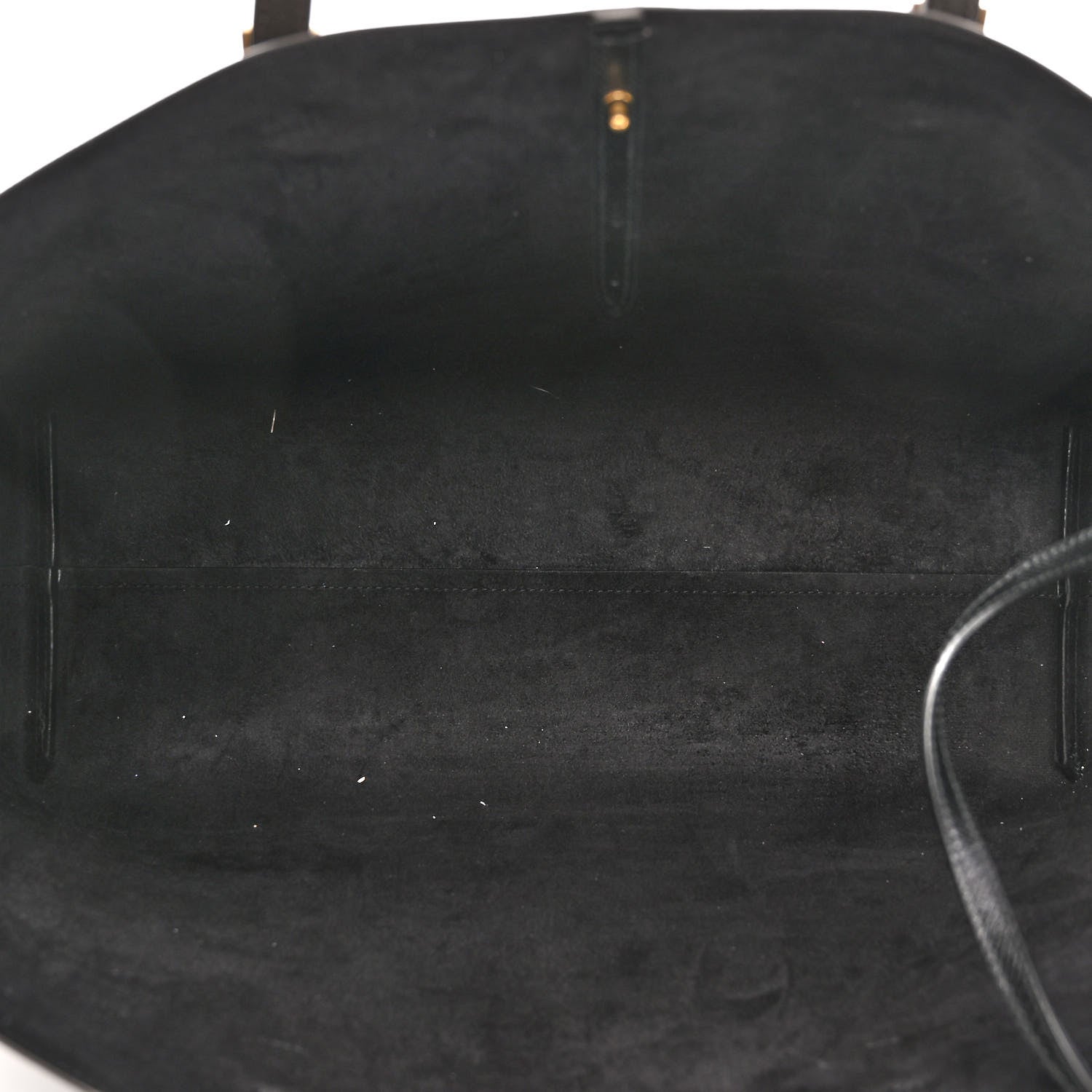 Saint Laurent Grained Calfskin Large Shopping Tote Warm Taupe Black 6 of 11