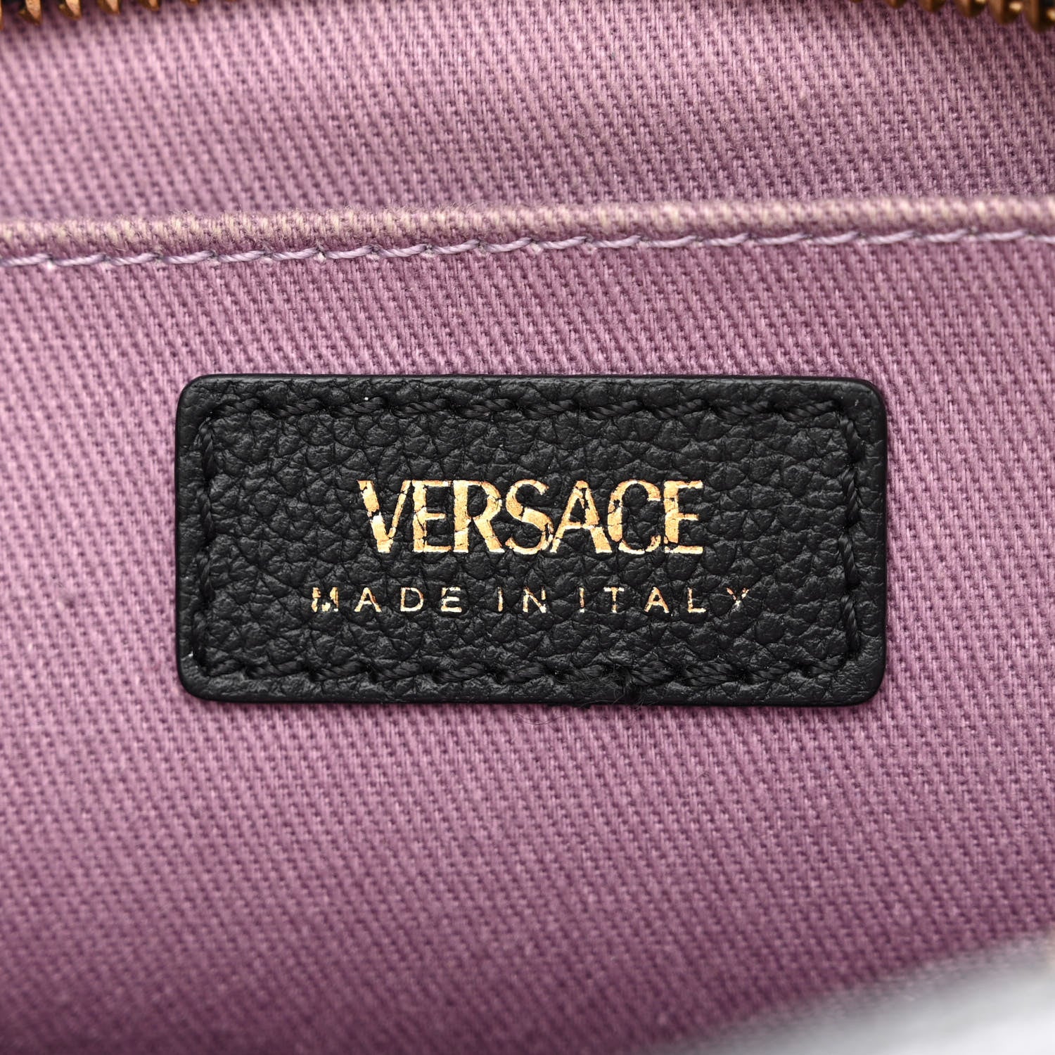 Versace Grained Calfskin Medusa Camera Bag Black 7 of 12