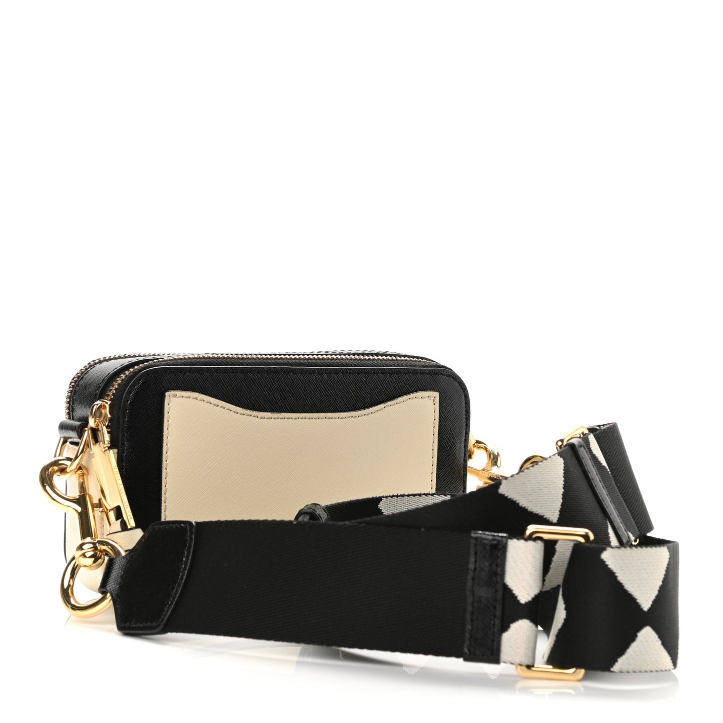 Saffiano Small Snapshot Camera Bag Cloud White Multicolor