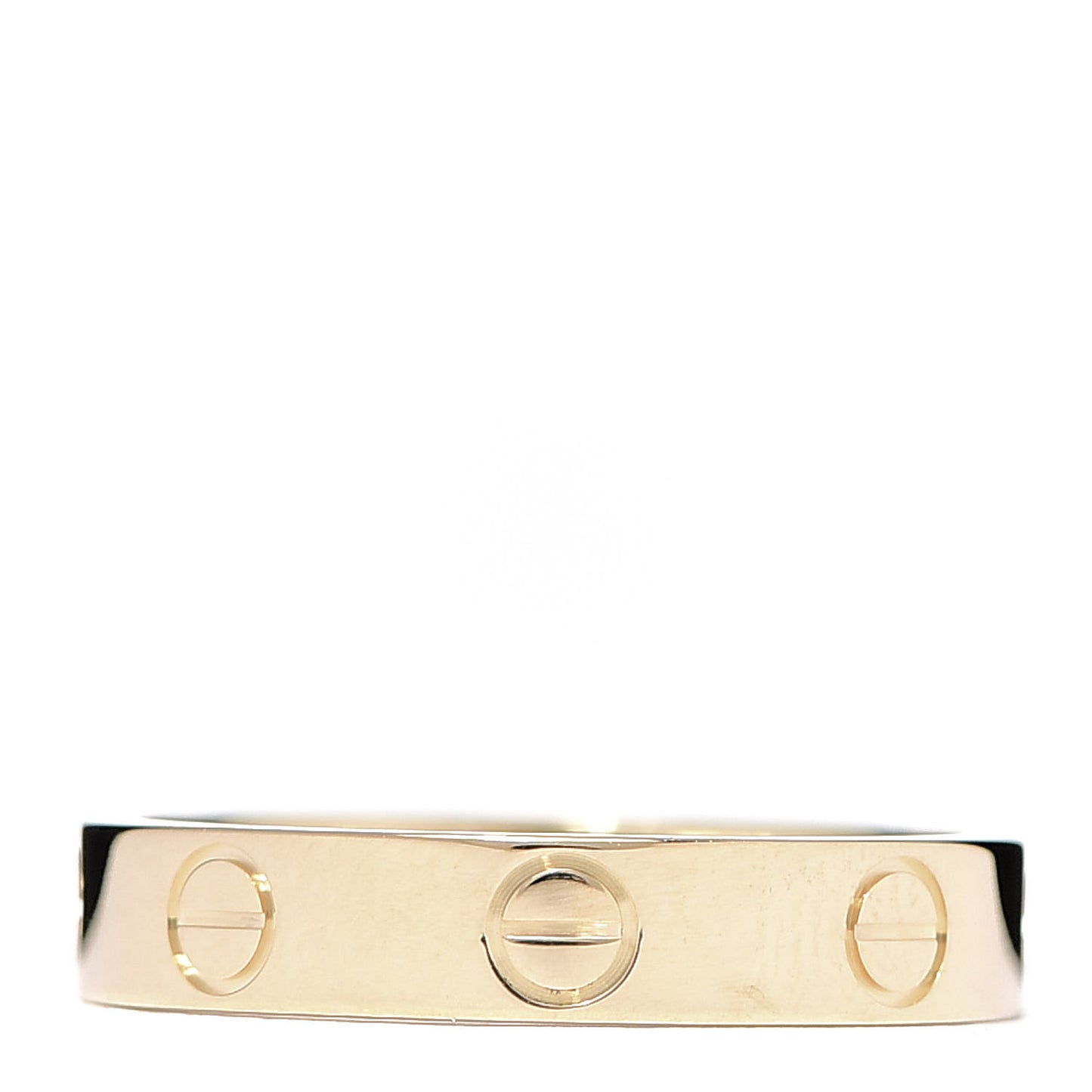 18K Yellow Gold 3.5mm LOVE Wedding Band Ring 51 5.75