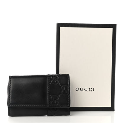 Gucci Guccissima Mistral 6 Key Holder Case Black 9 of 9