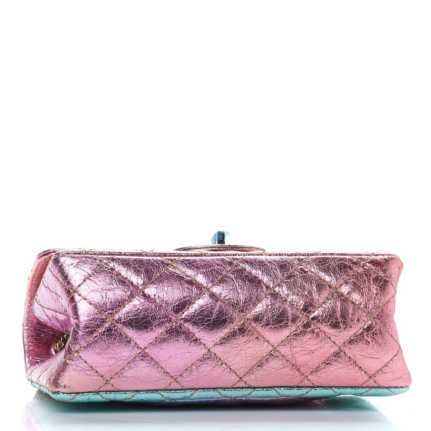 Metallic Goatskin Quilted Mini 2.55 Reissue Flap Multicolor