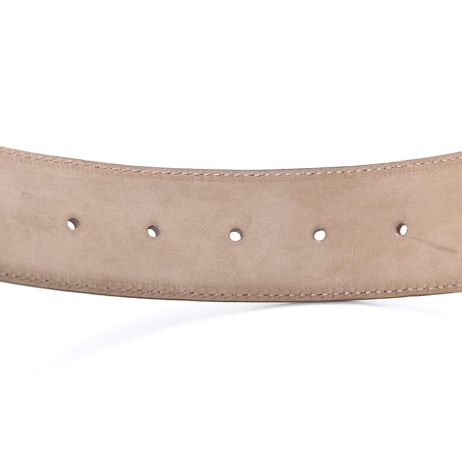 Gucci Guccissima Interlocking G Belt 95 38 Off White 4 of 6