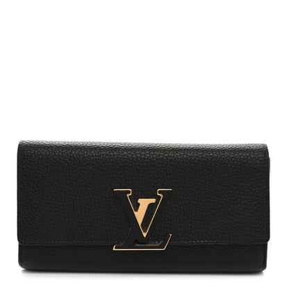 Louis Vuitton Taurillon Capucines Wallet Black 1 of 6