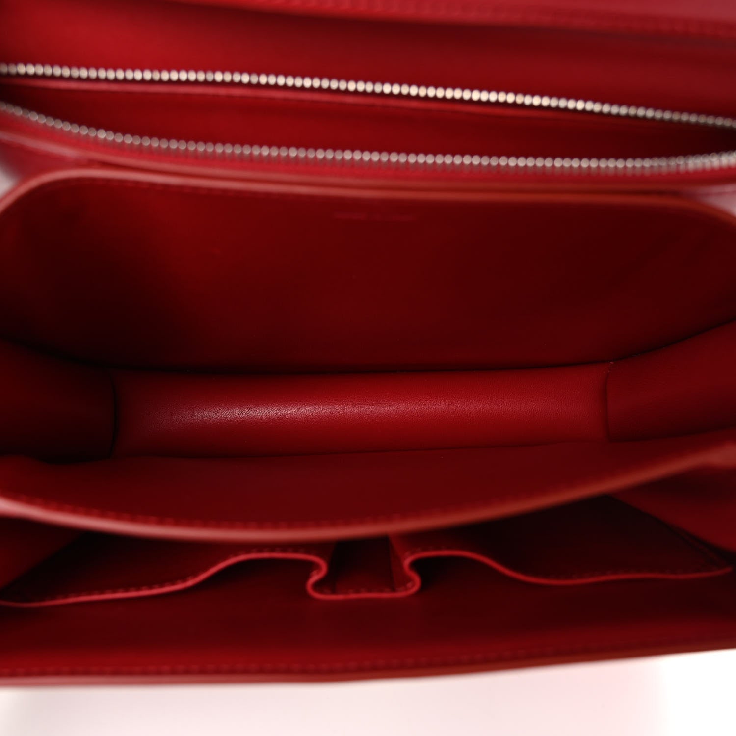 Celine Box Calfskin Medium Classic Box Flap Bag Red 5 of 10