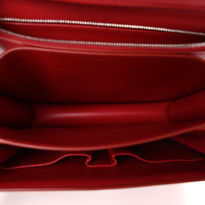 Celine Box Calfskin Medium Classic Box Flap Bag Red 5 of 10