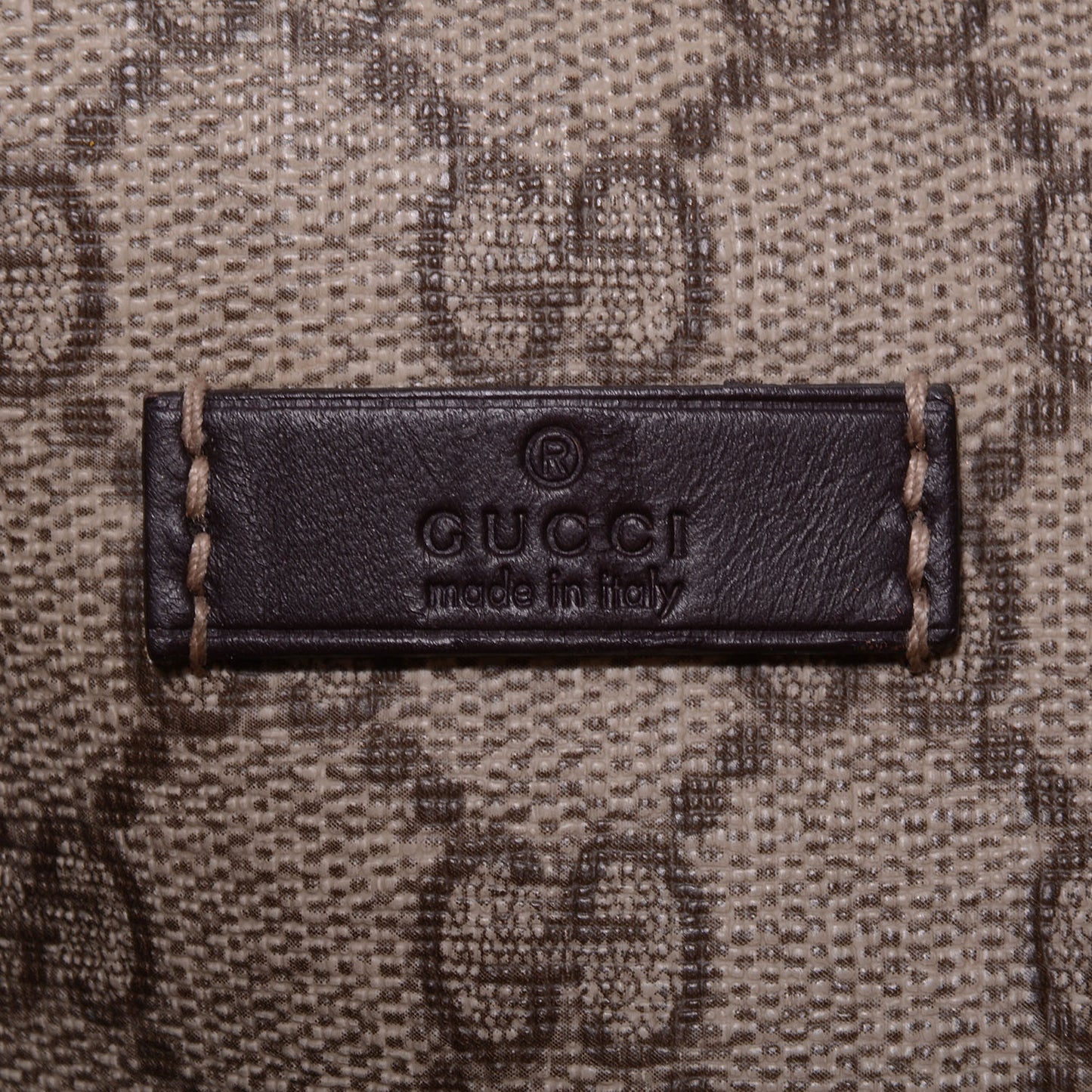 GG Plus Monogram Large Carry On Duffle Bag Brown