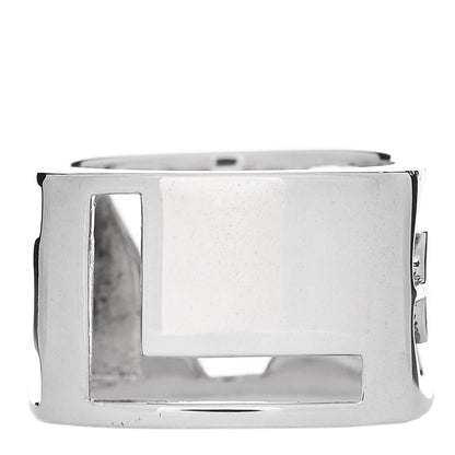 Tiffany Sterling Silver Era Love Square Ring 52 6 1 of 6
