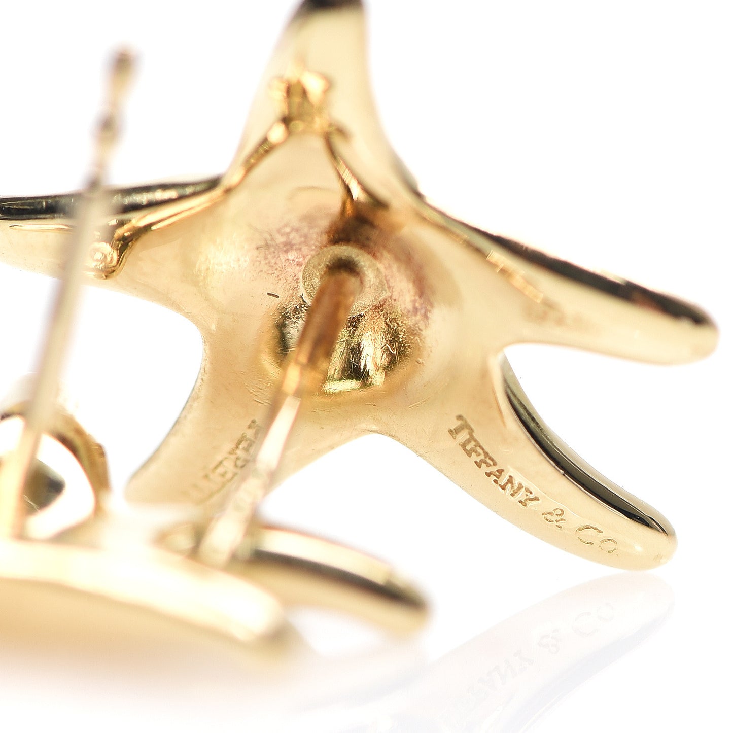 18K Yellow Gold 15mm Elsa Peretti Starfish Earrings