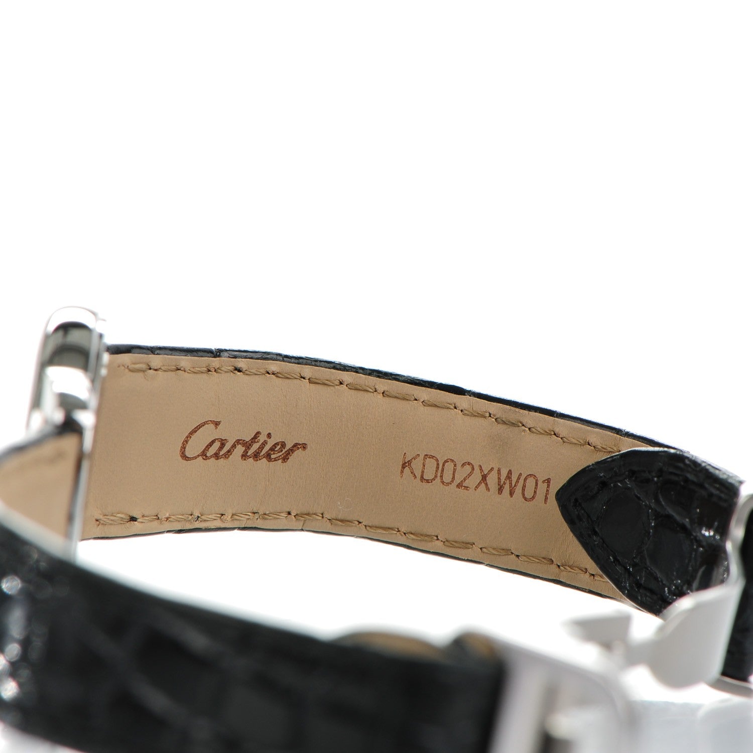 Cartier Stainless Steel Alligator 29mm Ronde Solo Quartz Watch 8 of 9