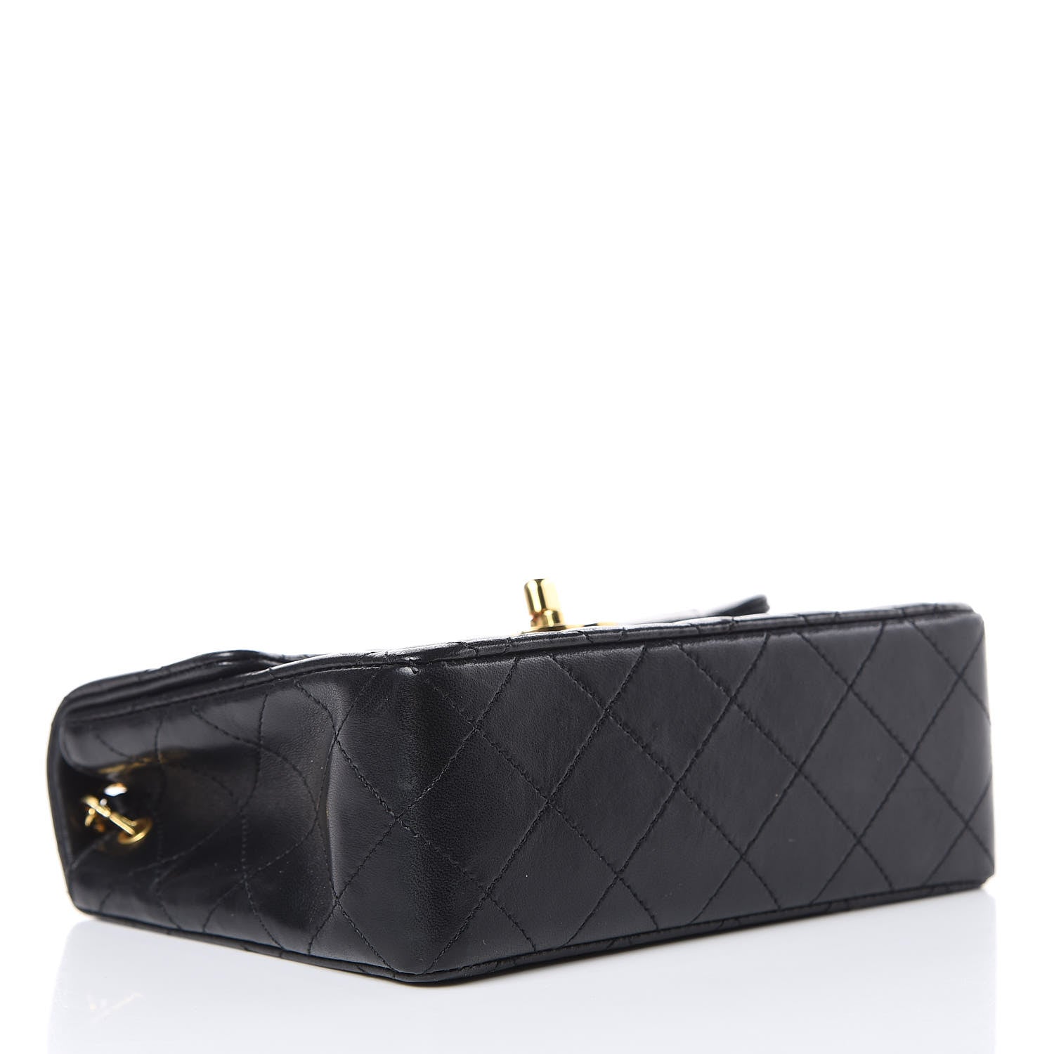 Chanel Lambskin Quilted Mini Square Flap Black 4 of 12