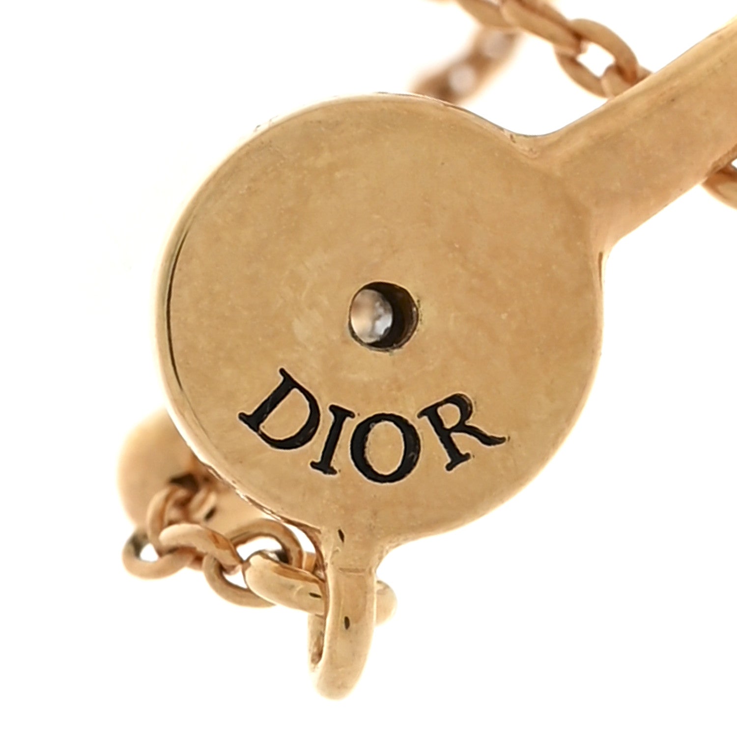 Christian Dior Pearl Perles De Desir Ear Cuff Gold White 4 of 5