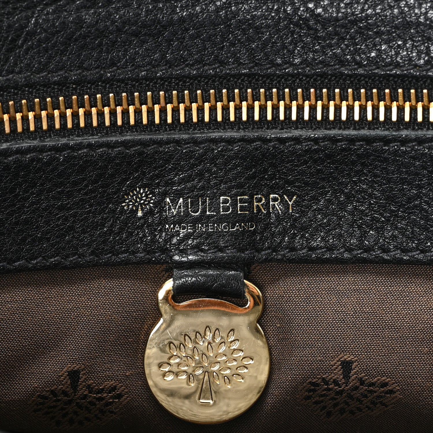 Mulberry Natural Leather Small Bayswater Black 5 of 11