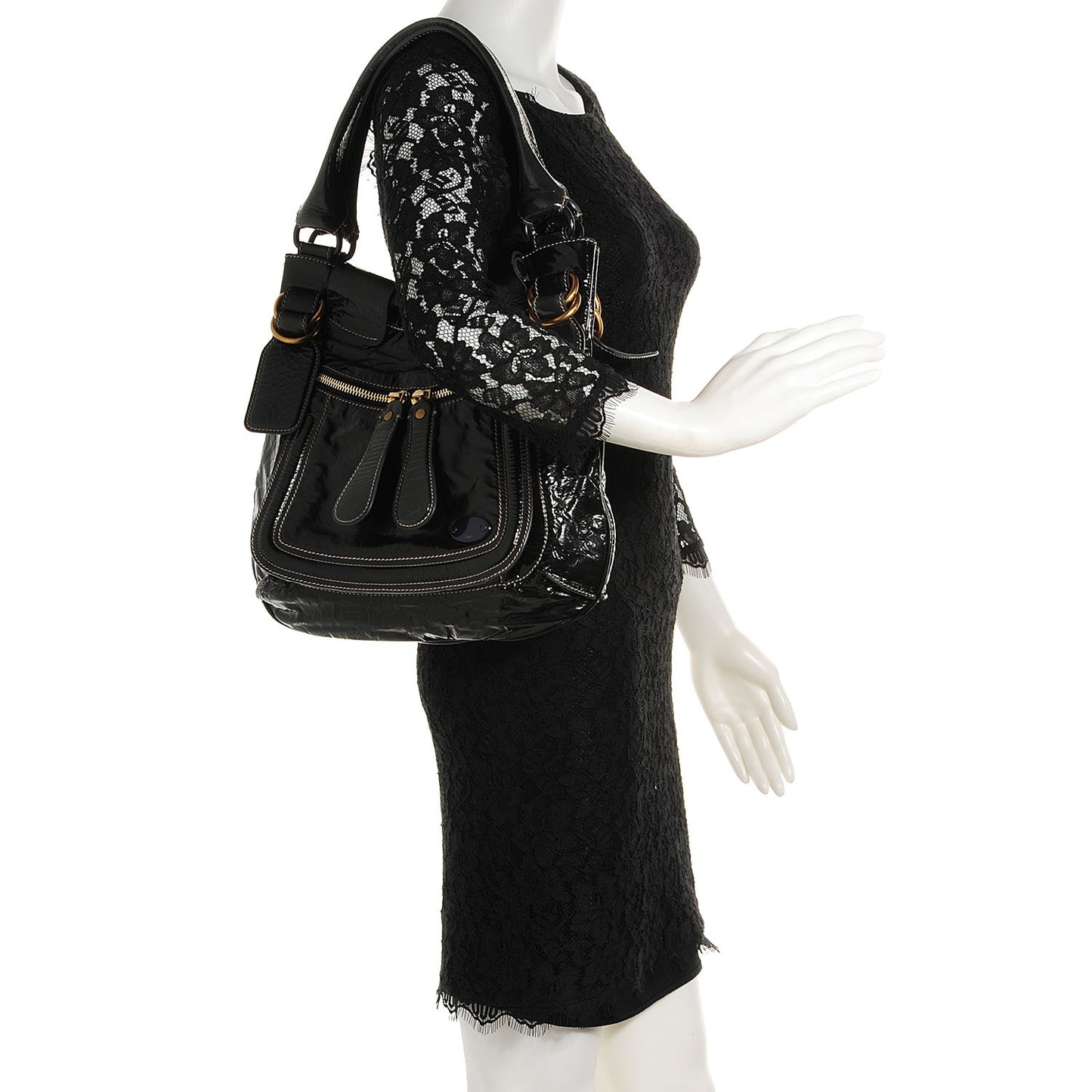 Patent Small Bay Tote Black