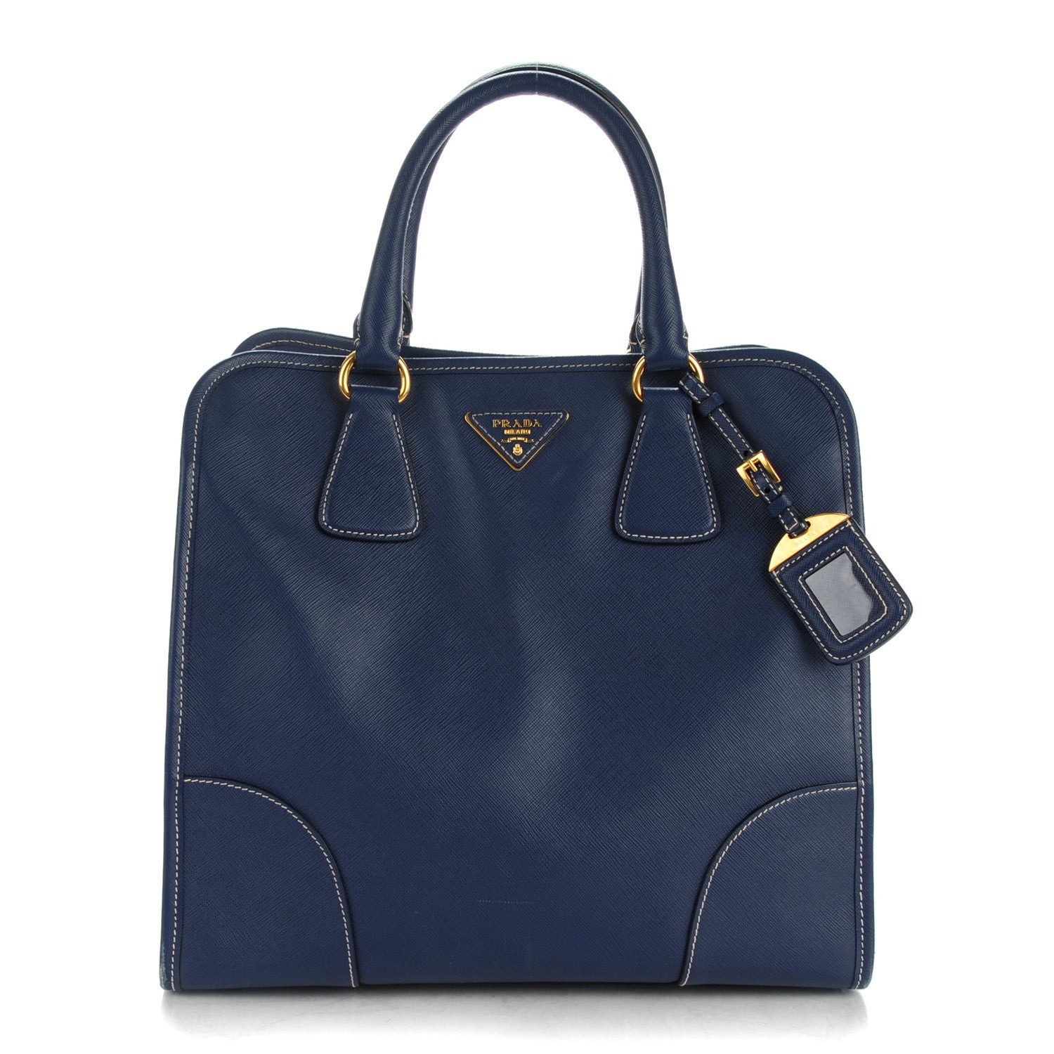 Prada Saffiano Lux Shopping Tote Bleuette 1 of 8