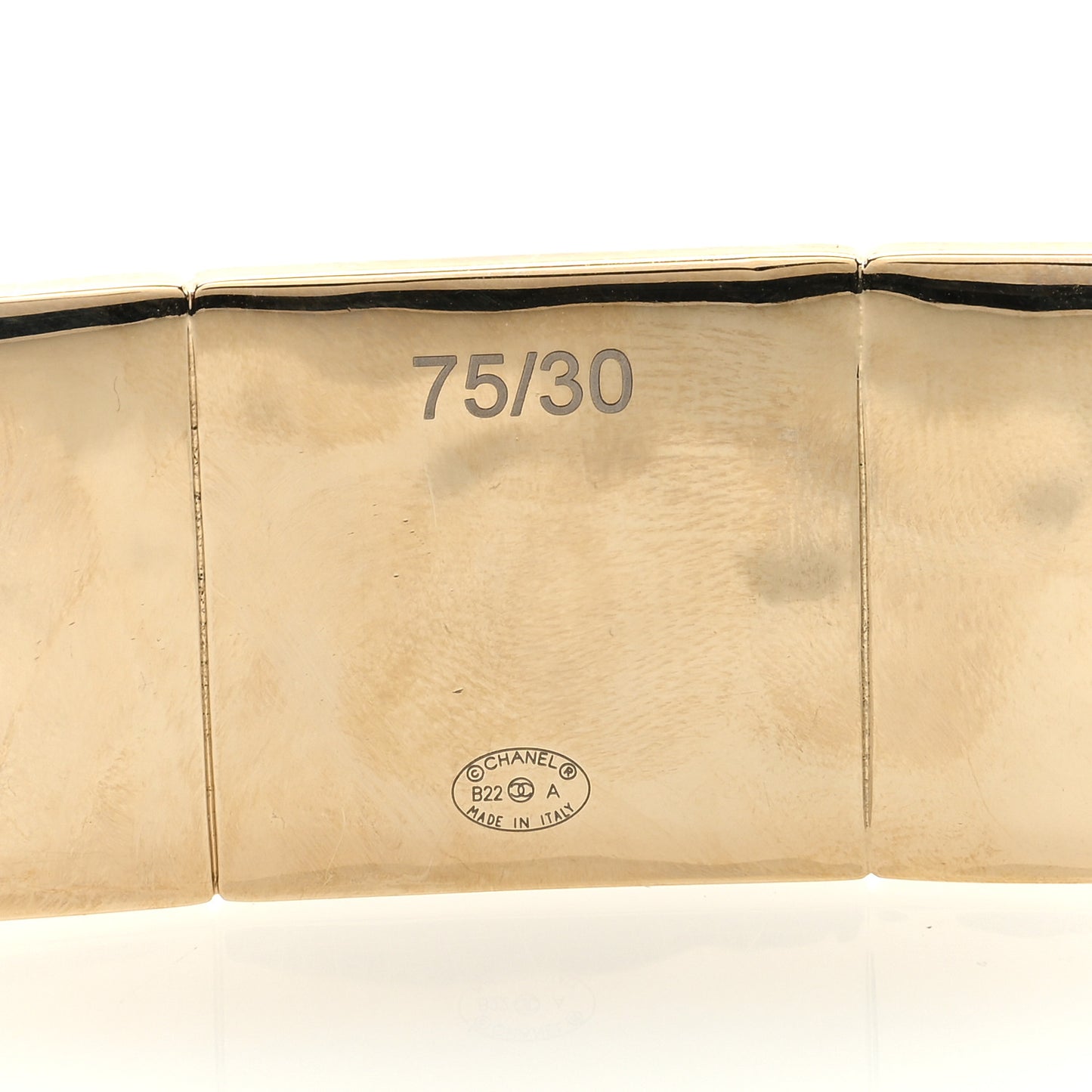 Lambskin Enamel Logo Elastic Belt 75 30 Black