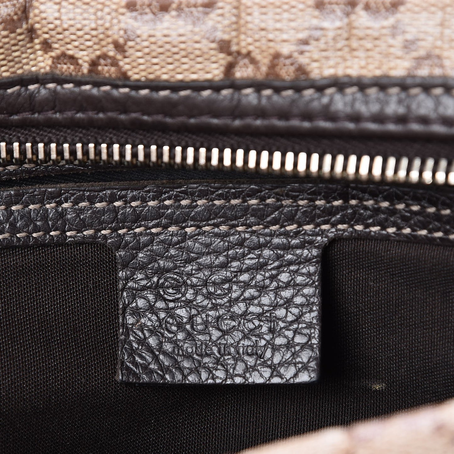 Crystal Monogram Medium Joy Boston Dark Brown