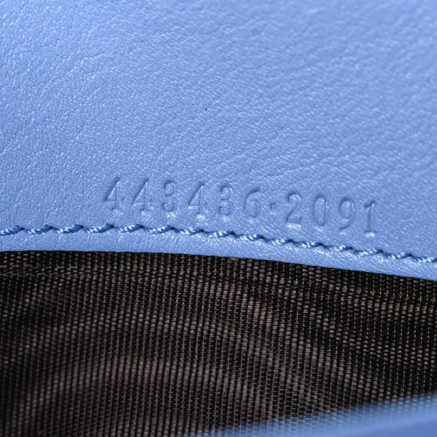 Gucci Calfskin Matelasse GG Marmont Continental Wallet Clear Sky