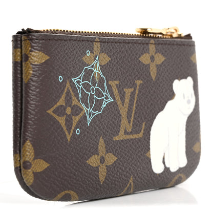 Louis Vuitton Monogram 2025 Christmas Animation Key Pouch Azur Frost 3 of 7