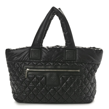 Chanel Nylon Quilted Large Coco Cocoon Tote Black 1 of 10