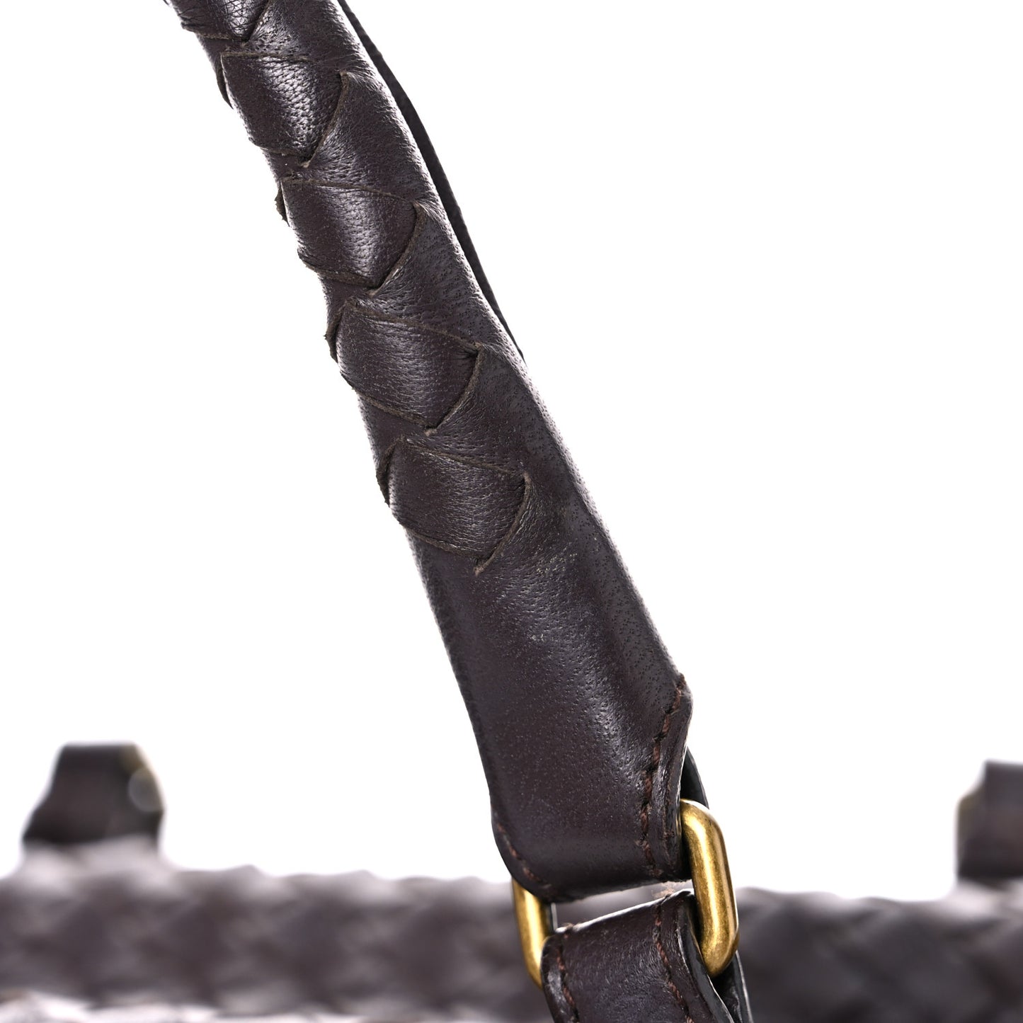 Nappa Intrecciato Montaigne Bag Ebano