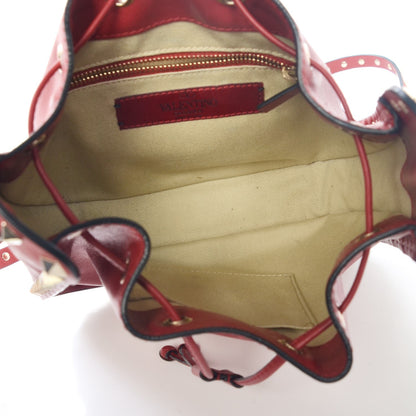 Valentino Garavani Vitello Rockstud Bucket Bag Rosso Valentino 5 of 8