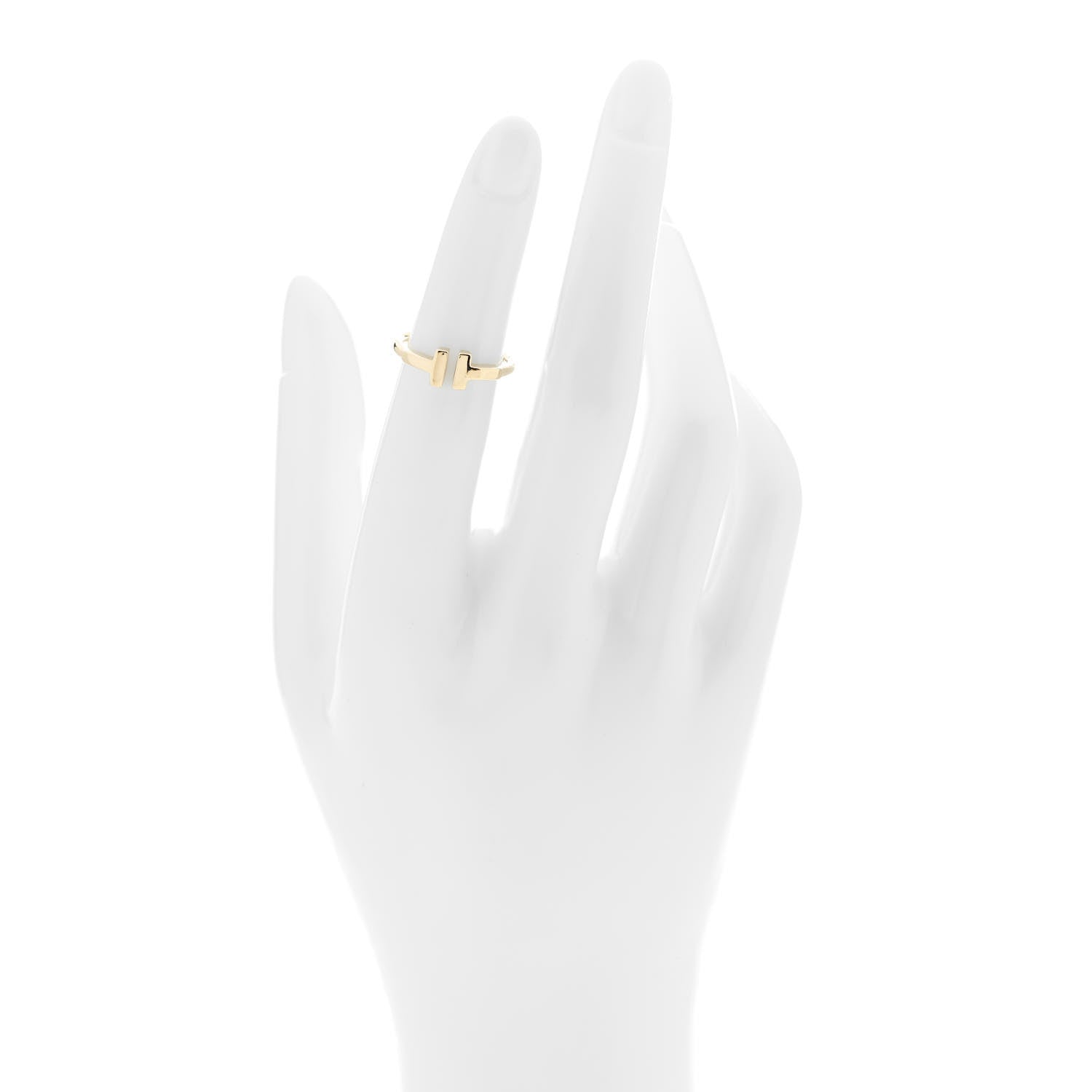 Tiffany 18K Yellow Gold T Wire Ring 47 4 2 of 4