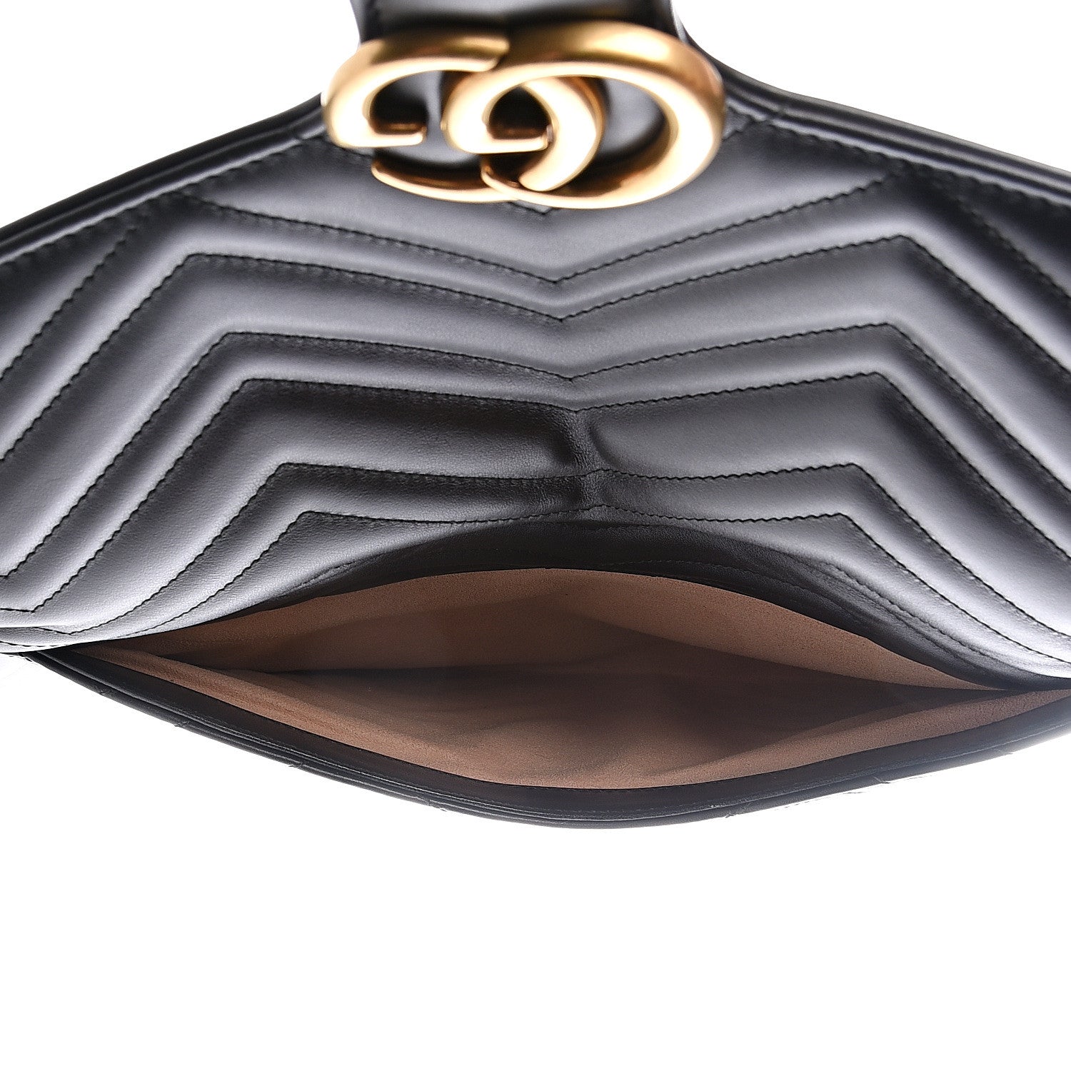 Gucci Calfskin Matelasse GG Marmont Clutch Black 5 of 11