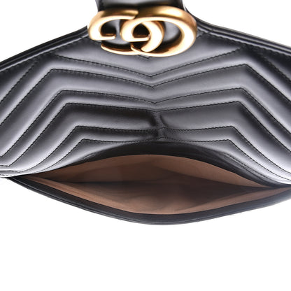 Gucci Calfskin Matelasse GG Marmont Clutch Black 5 of 11