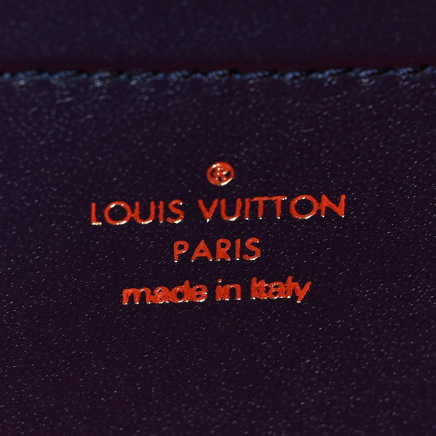 Louis Vuitton Lambskin Embossed Monogram LV Garden Pochette Coussin Navy 6 of 7
