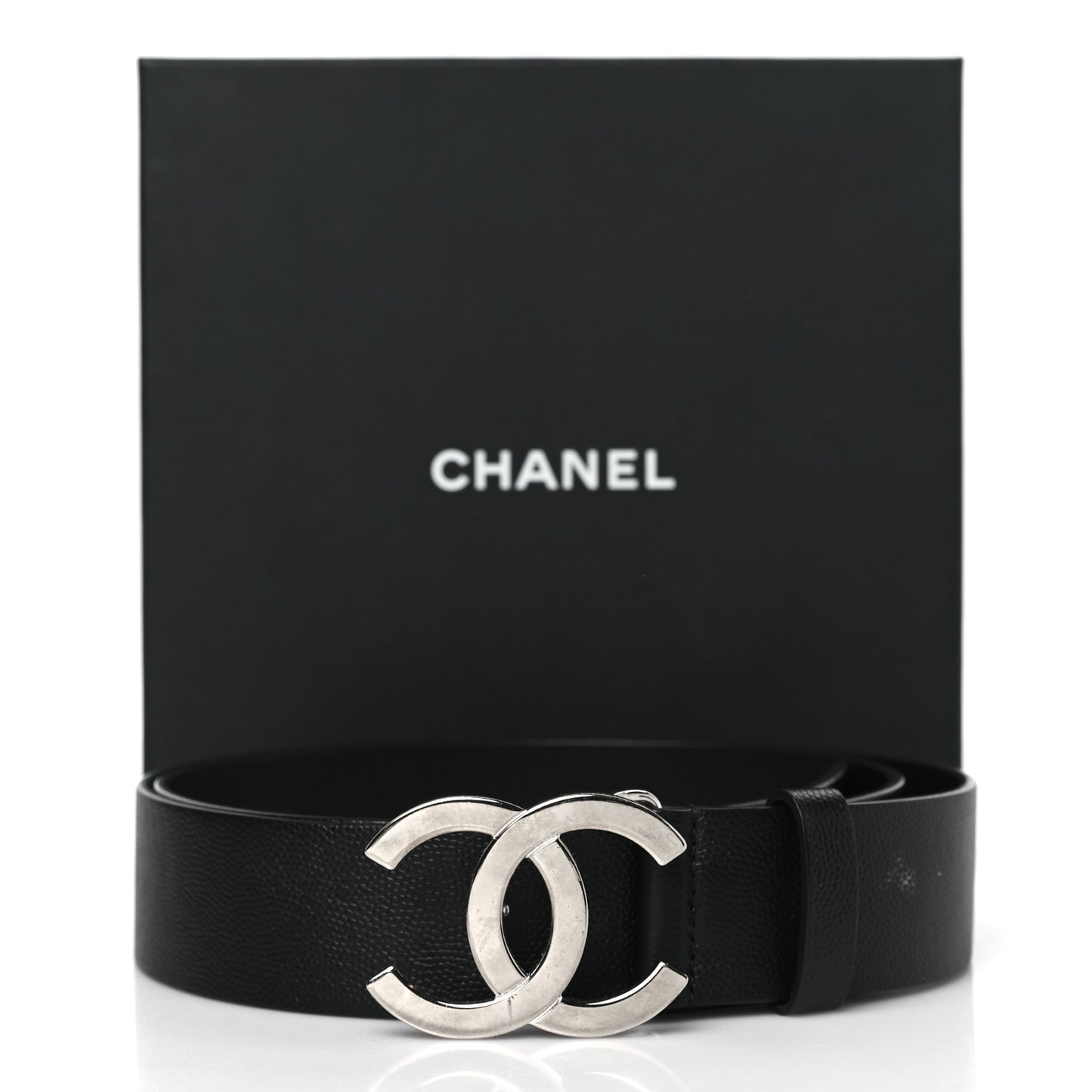 Caviar CC Logo Belt 95 38 Black