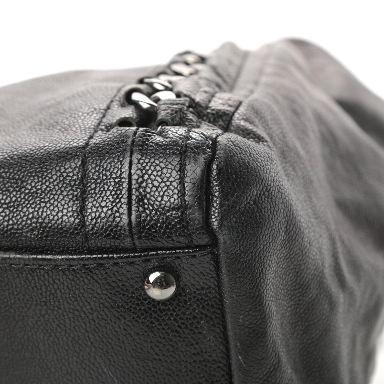 Chanel Glazed Caviar East West Modern Chain Tote Black 11 of 16