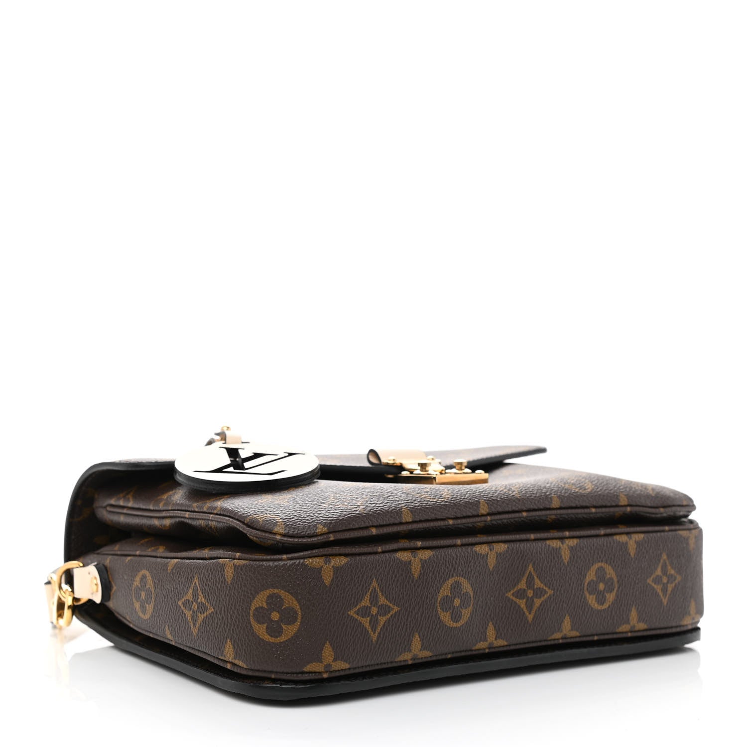 Louis Vuitton Monogram Braided Pochette Metis Creme Beige 4 of 9