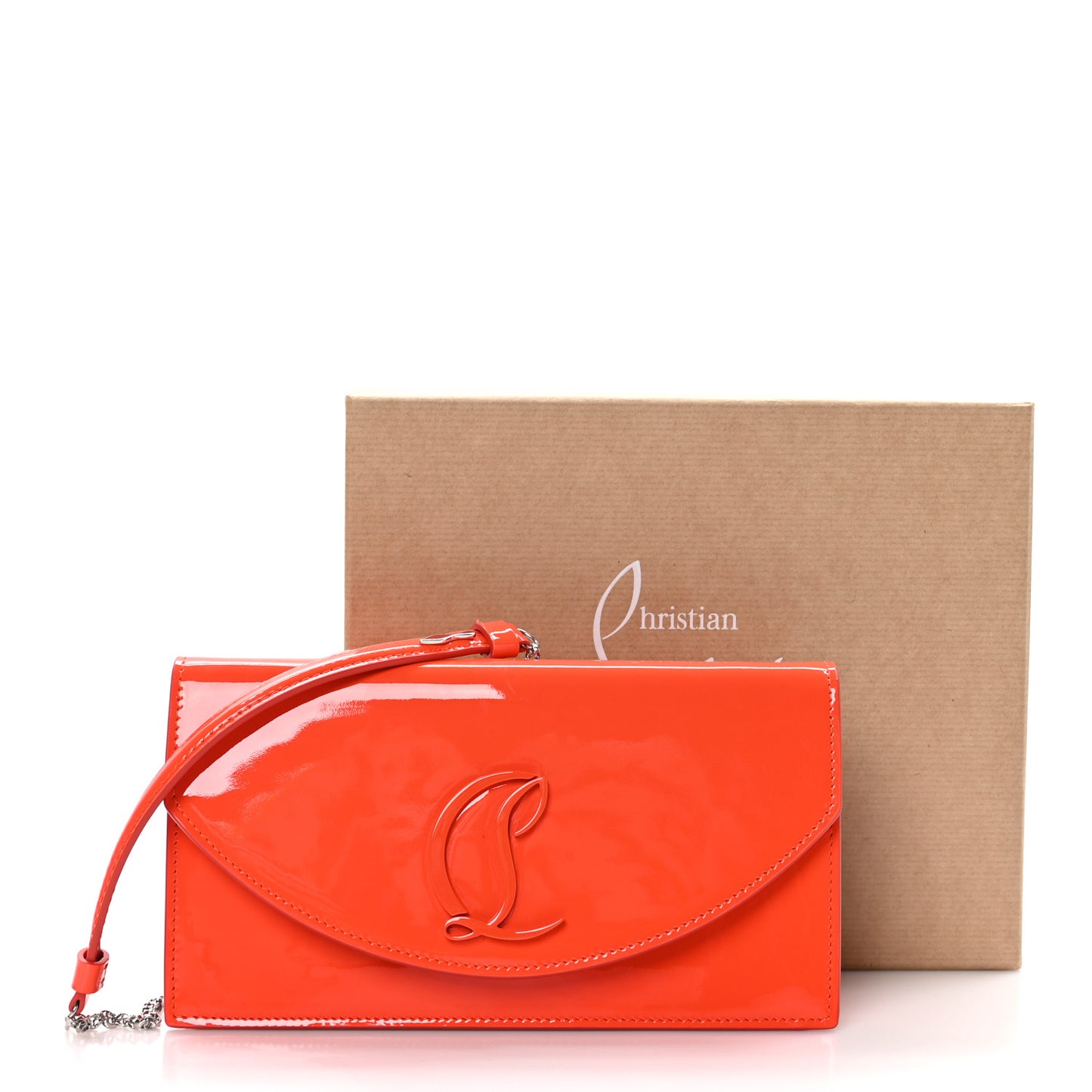 Patent Calfskin Loubi54 Crossbody Clutch Vitamine