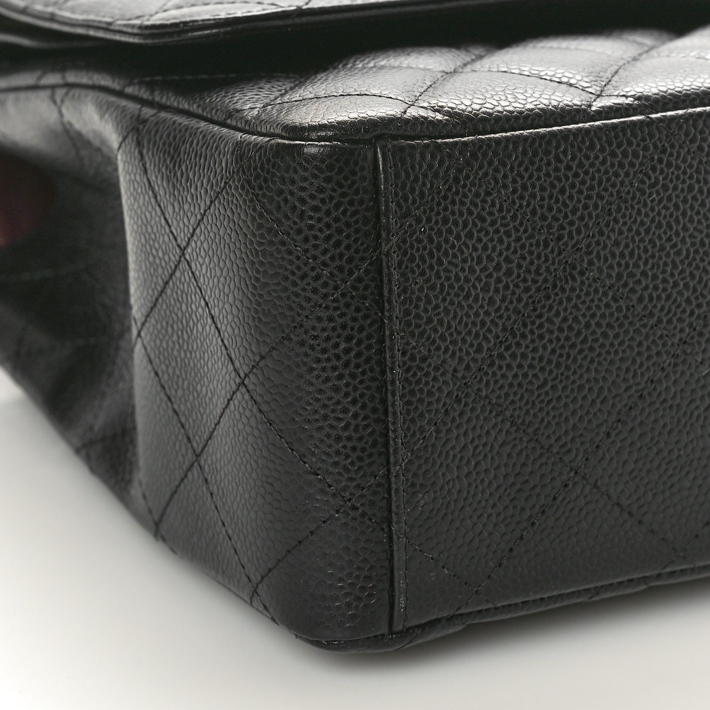 Caviar Quilted Maxi Double Flap Black